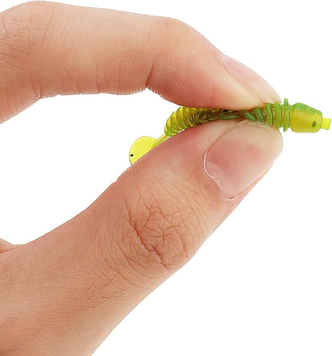 68pcs Fishing Topwater Lures Kits Mixed Artificial Baits Tackle Box, Soft Plastic Fishing Lures Baits Including Soft Worm Centipede for Bass Trout Walleye