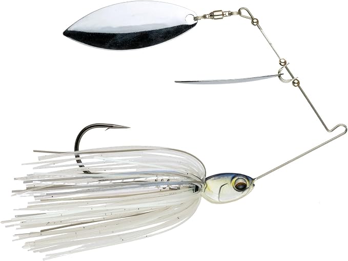 6th Sense – Divine Spinnerbait – Bass Fishing – Stainless Steel Spring Wire – Screw Lock Keeper – Hand-Tied Skirt