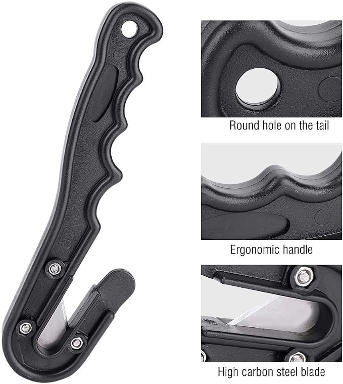 Wbestexercises Ligature Knife,Ligature Knife,PP & High Safety Rescue Cutter,PP & High Safety Rescue Fishing Net Line Cutter Scuba Diving Accessory