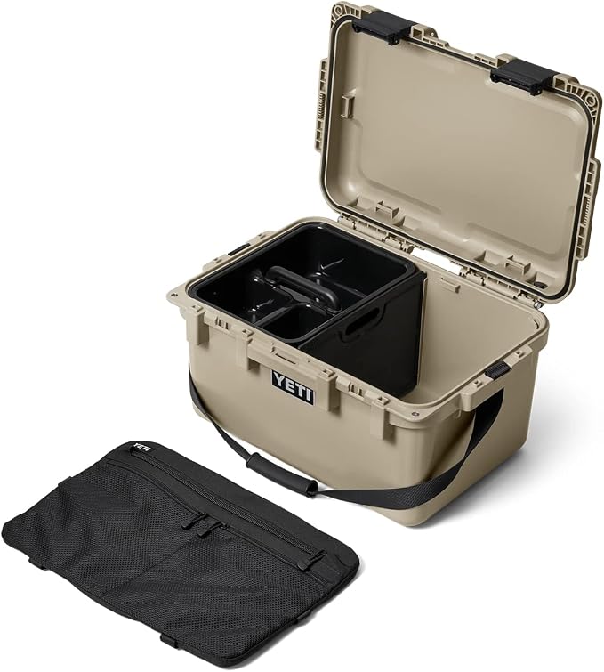 YETI LoadOut GoBox Collection, Divided Waterproof Cargo Case, Dry Box, Camera Case, Fishing Tackle Box