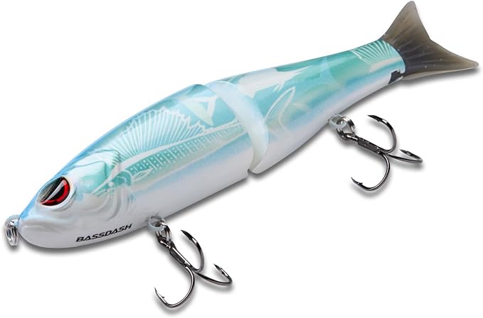 Bassdash SwimShad Glide Baits Jointed Swimbait Bass Pike Salmon Trout Muskie Fishing Lure