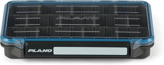Plano StowAway 3600 Waterproof Stow Tackle Box, IPX7 Waterproof Rating, with Rustricor, Single Latch Design, Transparent DuraView Lid, Stackable Storage for Fishing Bait, Lures and Gear