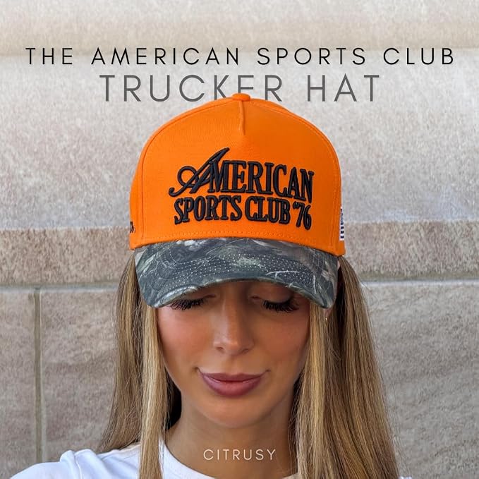 Vintage Western Trucker Hat | Men & Women | Country Cute Caps for Cowgirls Cowboys | Camo Denim Embroidered Cotton | Snapback