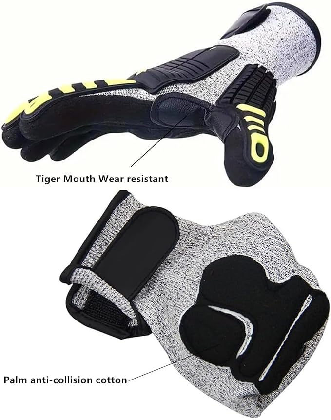 Lobster Gloves for Diving, Puncture and Cut Resistant Fishing Spearfishing Freediving Scuba Diving Gloves, Fully Coated Safety Work Glove for Men Women