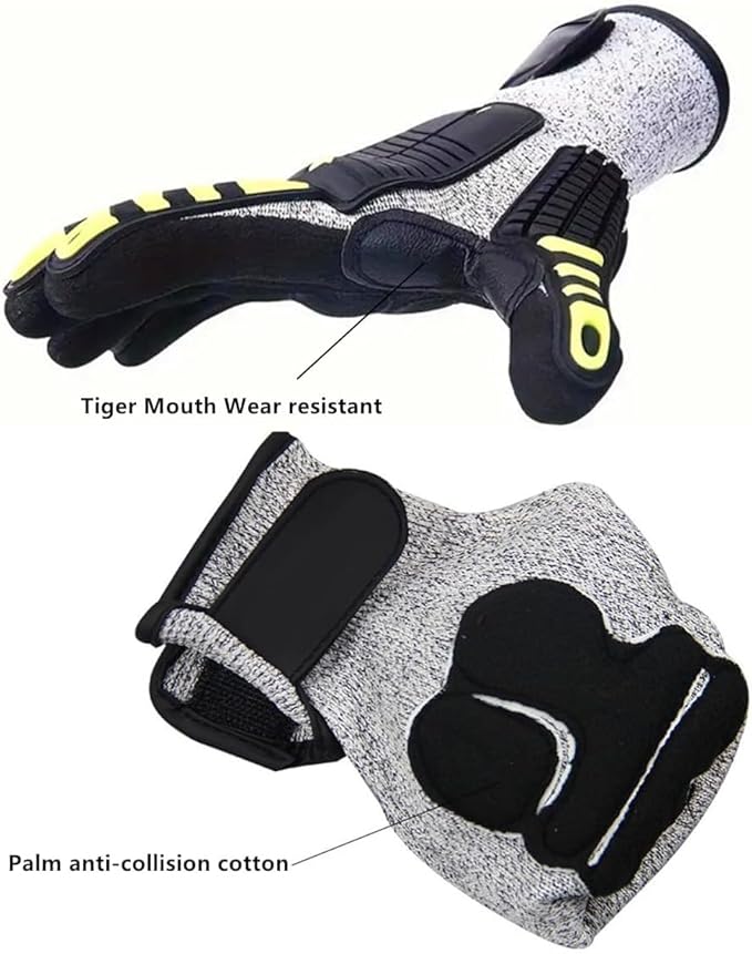 Lobster Gloves for Diving, Puncture and Cut Resistant Fishing Spearfishing Freediving Scuba Diving Gloves, Fully Coated Safety Work Glove for Men Women