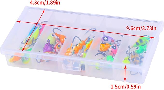 Ice Fishing Jigs Kit Essential Ice Fishing Lures for Beginners to Hook Big Fish and Reel in The Fun!