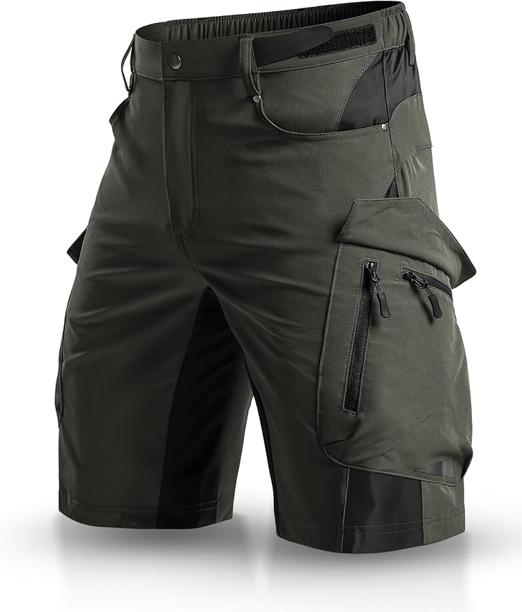 XKTTAC Men's Outdoor Quick Dry Lightweight Stretchy Shorts for Hiking, Tactical, Camping, Travel with 6 Pockets
