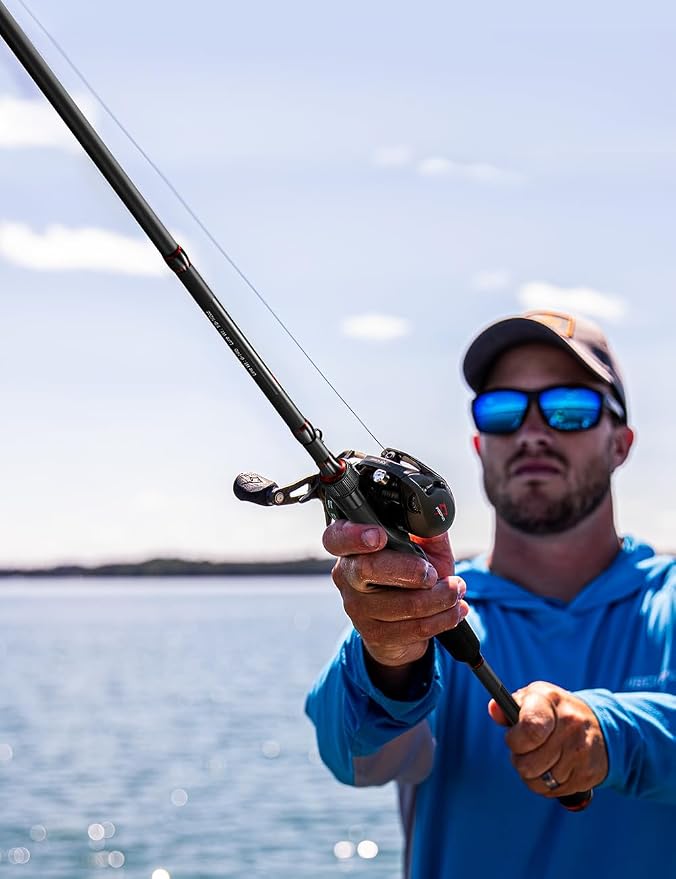 Piscifun Torrent Fishing Rod, IM6 Carbon Baitcaster Rod & Spinning Rod, High Sensitive Lightweight Casting Rod & Spinning Fishing Rod, Zirconium Oxide Rings, 2 Pieces Baitcast Rod & Spin Rod
