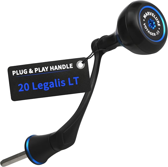 Locked-Type Power Handle (Hexagon Shaft) Compatible for Daiwa Revros LT Crossfire LT Legalis LT Regal LT Laguna LT Eliminator QR Spinning Reels