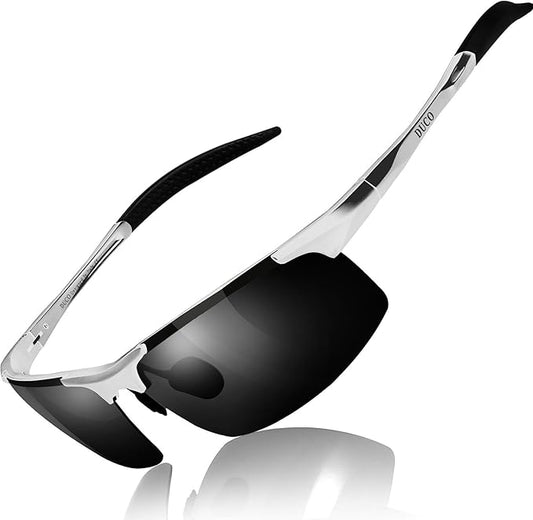 DUCO Mens Sports Polarized Sunglasses UV Protection Sunglasses for Men 8177s