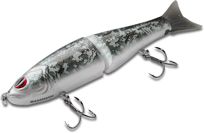 Bassdash SwimShad Glide Baits Jointed Swimbait Bass Pike Salmon Trout Muskie Fishing Lure