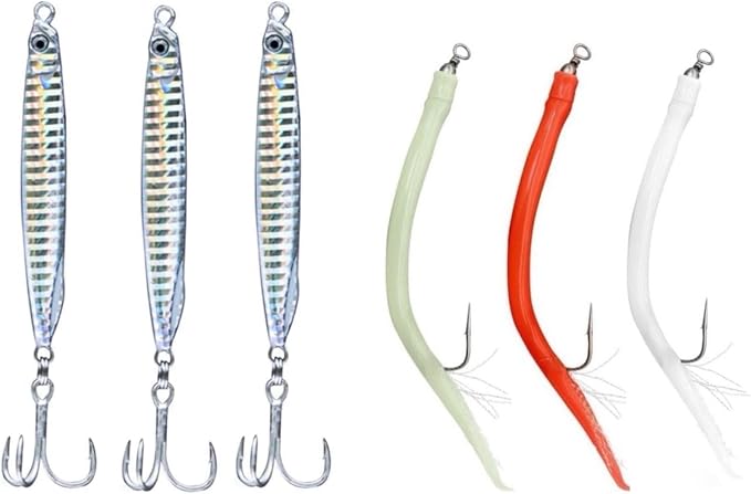 Saltwater Fishing Lures Fishing Jigs Fishing Spoons for Striped bass, Pompano, Spanish Mackerel ，Bluefish