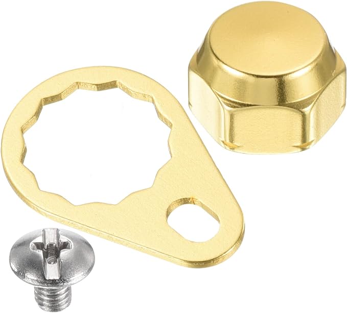 PATIKIL Fishing Reel Screw Nut Locking Plate Right Handle Locking Caps Screw Nut Replacement for DIY Fishing Accessories