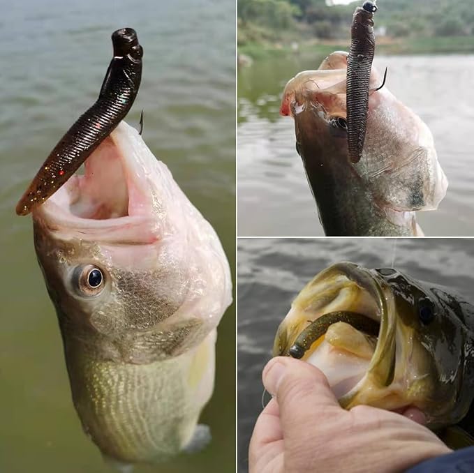 Ned-Rig-Kit-Finesse-Baits-Soft-Plastic-Worms-Fising-Lure for Bass Stick Swimbait Minnow Crawfish Lures Shroom Ned Jig Head Kit