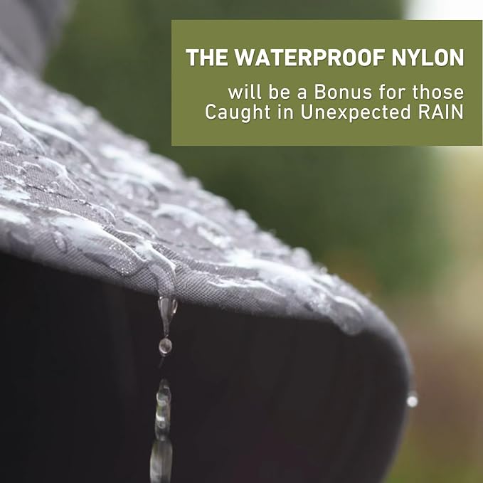 TOP-EX L/XL/XXL UV50+ Waterproof Bucket Sun Hat for Fishing Golf Hiking All-Weather Outdoor Rain Hat Stiff Brim