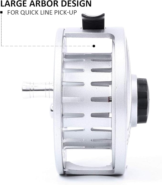 M MAXIMUMCATCH Maxcatch ECO Large Arbor Fly Fishing Reel (3/4wt 5/6wt 7/8wt) and Pre-Loaded Fly Reel with Line Combo