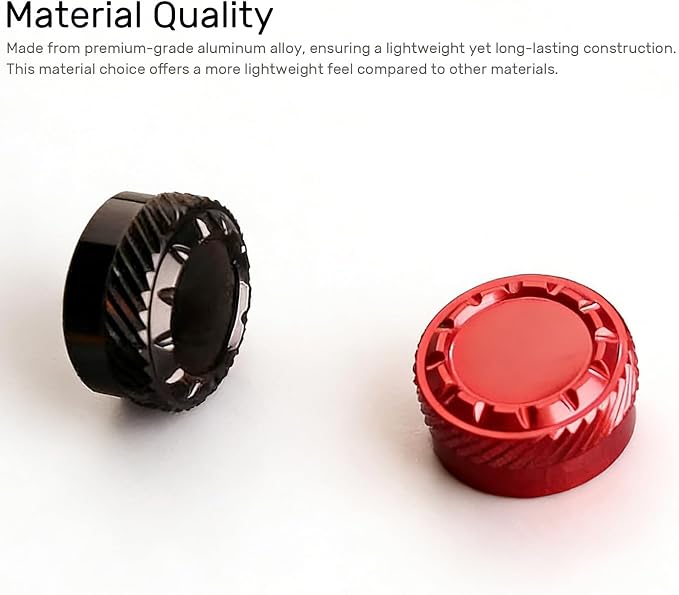 Mechanical Brake Knob Compatible with Daiwa 2019 TATULA 100/2025 TATULA 200 - Aluminum Alloy Adjustment Knob, 1 Set Fishing Reel Replacement Parts