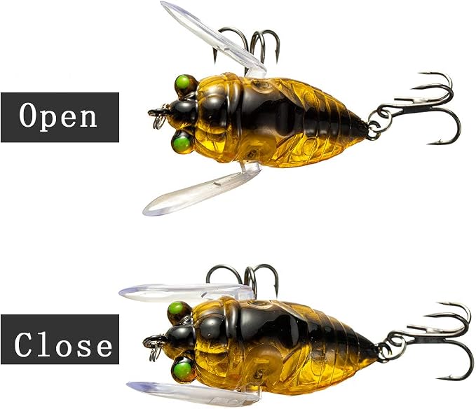 Topwater Bass Lures Fishing Bionic Tackle Wobbler Snakehead Bass Lure 5pcs Freshwater Crank baits 6.0g/5cm Floating isca Artificial Hard Plastic Bait
