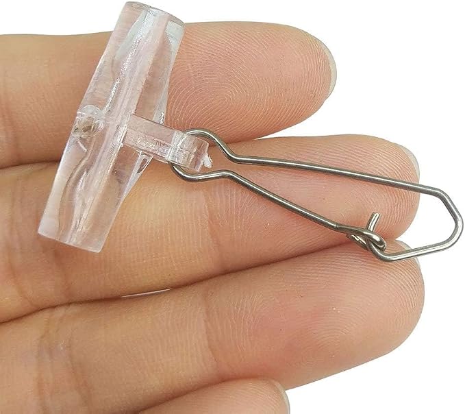 25/50/100 PCS Fishing Line Sinker Slides Duo Lock Snaps High Strength Stainless Steel Sinker Slider Swivel Snap Kit Fishing Tackle