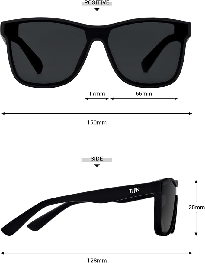 TIJN Polarized Fishing Sunglasses for Men Women UV400 Protection,Wraparound Outdoor Sports Glasses for Fishing,Hiking