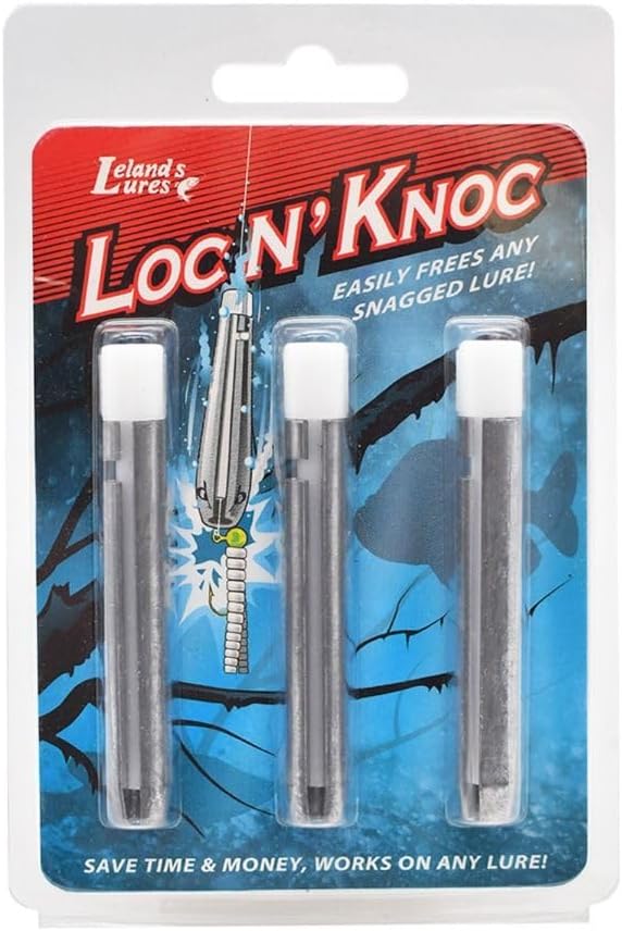 Loc N Knoc Fishing Lure Retriever Tool for Fishing Lures and Baits, Easily Frees Any Snagged Lure, Pack of 3