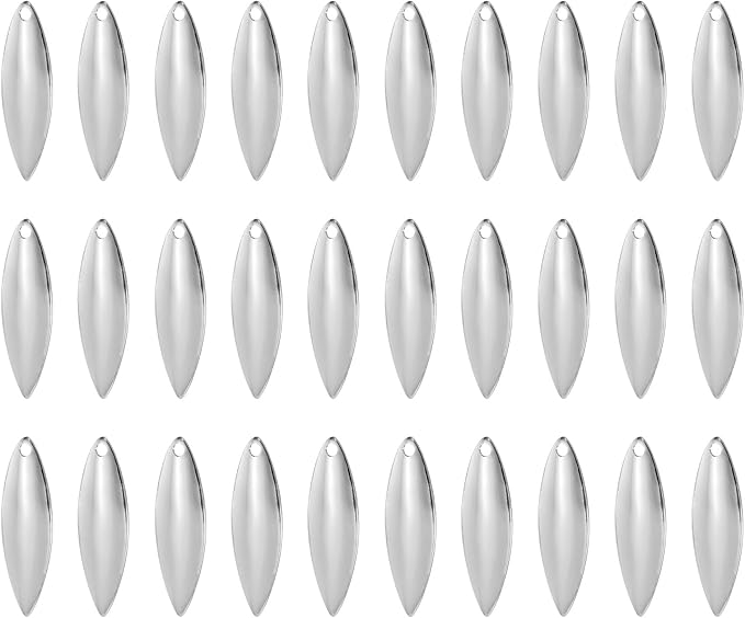 PATIKIL Fishing Lure Blades Willowleaf Lure Making for DIY Bait