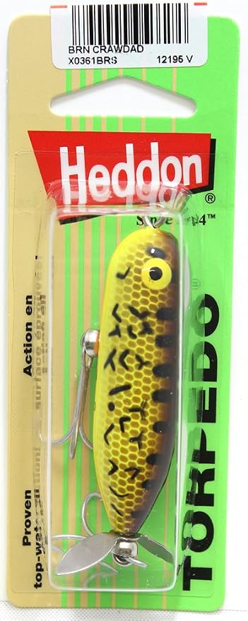 Heddon Torpedo Prop-Bait Topwater Fishing Lure with Spinner Action