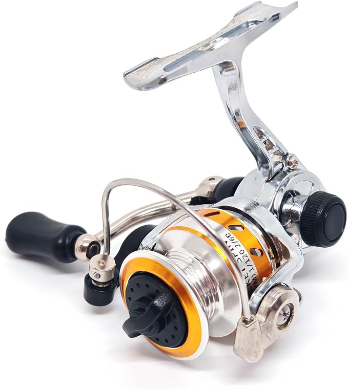 Micro Compact Spinning Reel, Mini 100 Metal Small Fishing Reel for Freshwater and All Season Fishing