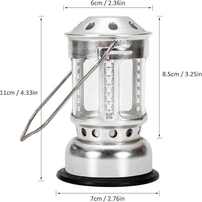 Portable Candle Lantern Night Fishing ing Outdoor Camping Aluminium Alloy Candle Lamp