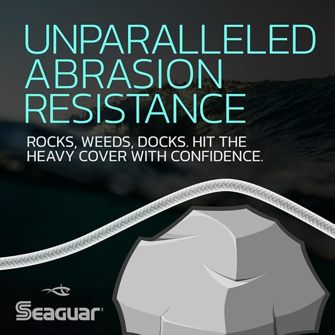 Seaguar Threadlock Braided Fishing Line, Low Visibility White, Multiple Sizes