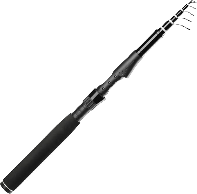 Whistytwig Carbon Fiber Telescopic Fishing Rod - Portable Collapsible Design for Travel and Adventure - Versatile Saltwater and Freshwater Fishing Pole