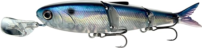 Headbanger Spitfire Topwater Fishing Lure (4-1/2" & 6-1/2") – Hybrid Wakebait & Propbait for Bass, Pike & Musky – Hard Body Swimbait with Action Lip & VMC Hooks