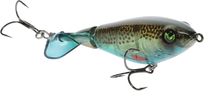 Lew's Mach Baits Patroller Propeller Bait Fishing Lure, Topwater Propeller Bait, Rotating Tail Section, Sound Chamber