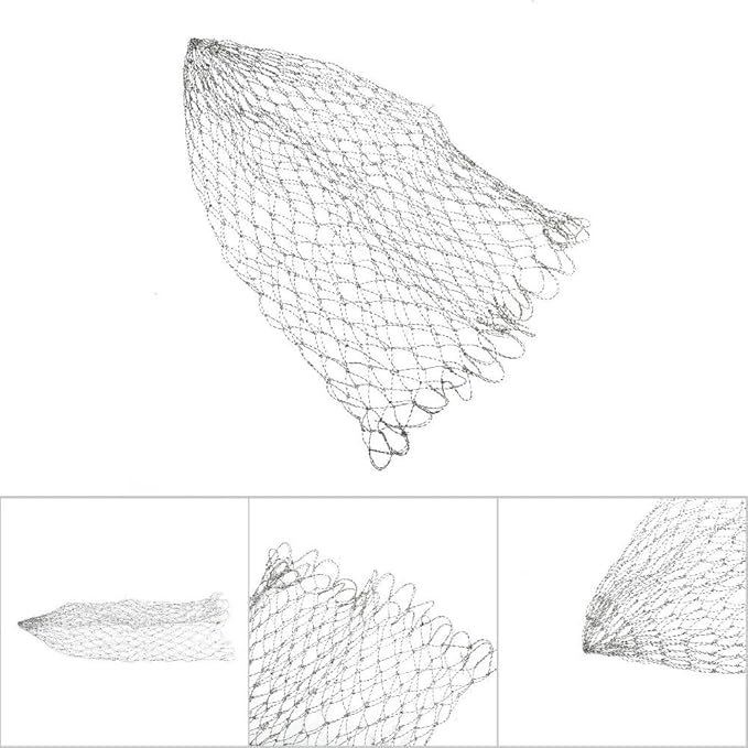 ‌Fishing Landing Net Replacement Nylon Mesh Catch & Release Net for Bass/Trout