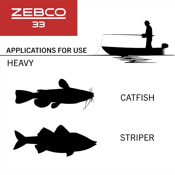 Zebco 33 Spincast Fishing Reel, Right or Left-Hand Retrieve, Pre-Spooled with Zebco Cajun Line