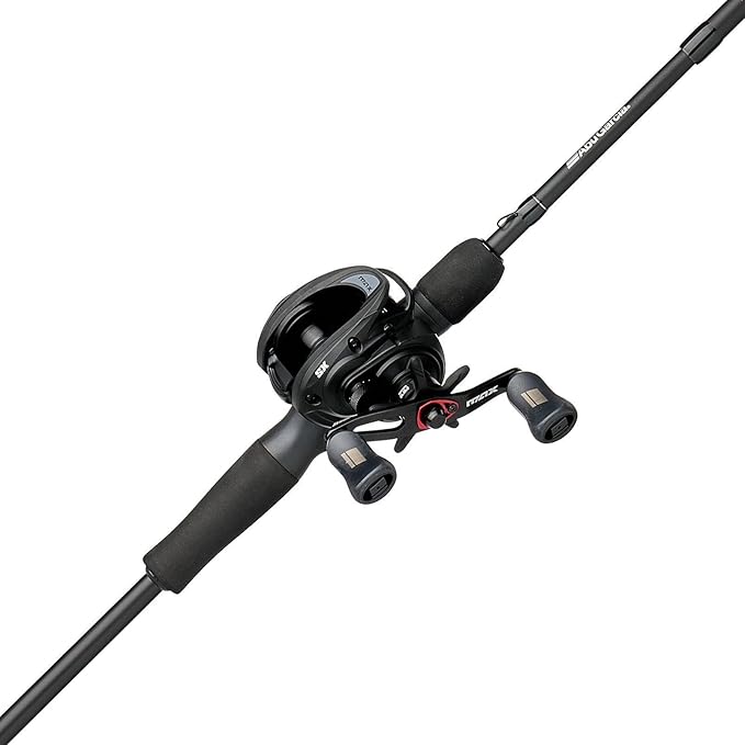 Abu Garcia Max SX Low Profile Baitcast Reel and Fishing Rod Combo