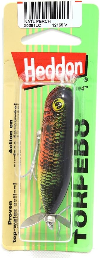 Heddon Torpedo Prop-Bait Topwater Fishing Lure with Spinner Action