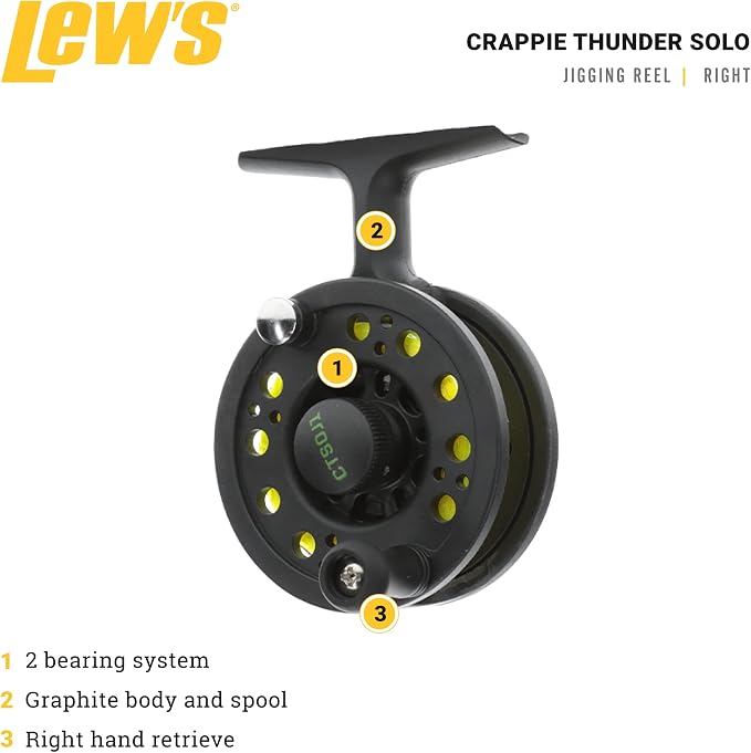 Lew's Crappie Thunder Solo Crappie Reel