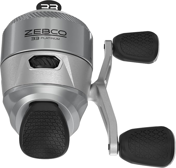 Zebco 33 Spincast Fishing Reel, Right or Left-Hand Retrieve, Pre-Spooled with Zebco Cajun Line