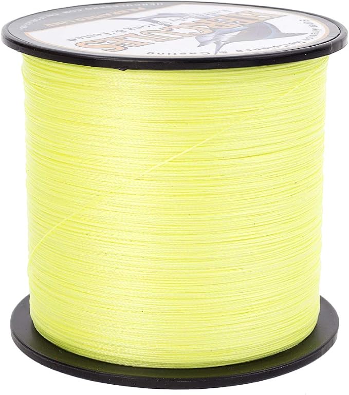 HERCULES Cost-Effective Super Strong 4 Strands Braided Fishing Line 6LB to 100LB Test for Salt-Water, 109/328 / 547/1094 Yards (100M / 300M / 500M / 1000M), Diam# 0.08MM - 0.55MM, Hi-Grade