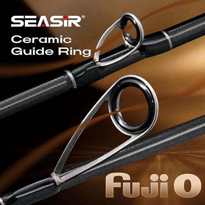 SEASIR Salminus Travel Fishing Rod, 4 Piece Spinning Rod Medium/Medium Heavy Biatcaster Rod, XF Baitcasting Rod, Portable, 40T Carbon Fiber, Fuji O, EVA Grip, Saltwater Freshwater Bass Trout Big Fish