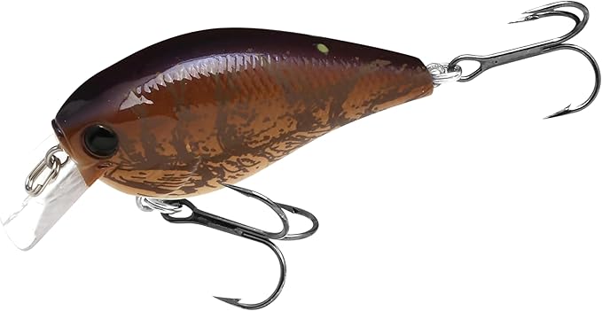 LUCKY CRAFT LC 1.5 Silent Squarebill Crankbait Fishing Lure, 2-3/8", Bass Fishing Lures for Freshwater, Hard Crankbait with Treble Fishing Hooks, Fishing Accessories