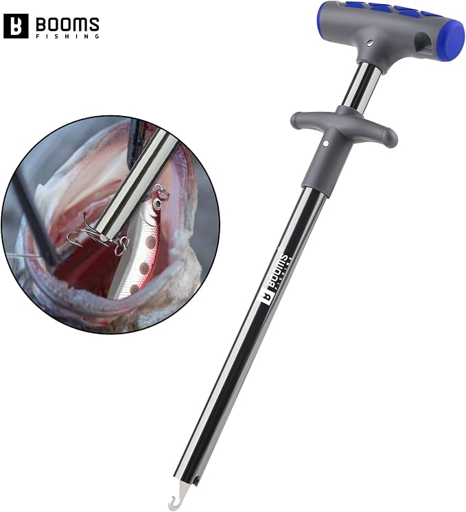 Booms Fishing Gear and Equiment: 9pcs Fishing Tool kit - 7" Fillet Knife, 9" Needle Nose Pliers, Digital Fish Scale with Gripper, Dehooker, Scissors, Towel, Retractor and 2 lanyard for Saltwater, XT05