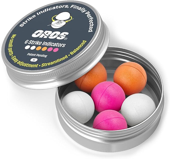 Oros Strike Indicators for Fly Fishing, Reusable Foam Nymph Indicators, High Visibility Trout Fishing Float, Assorted Sizes