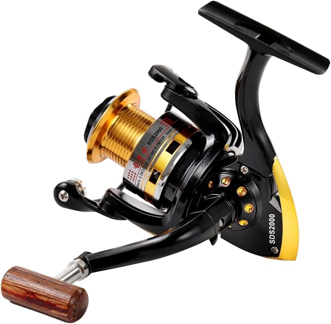 Diwa Spinning Fishing Reels for Saltwater Freshwater 1000 2000 3000 4000 5000 6000 Series Fishing Spool Left/Right Interchangeable Trout Carp Spinning Reel Light and Smooth