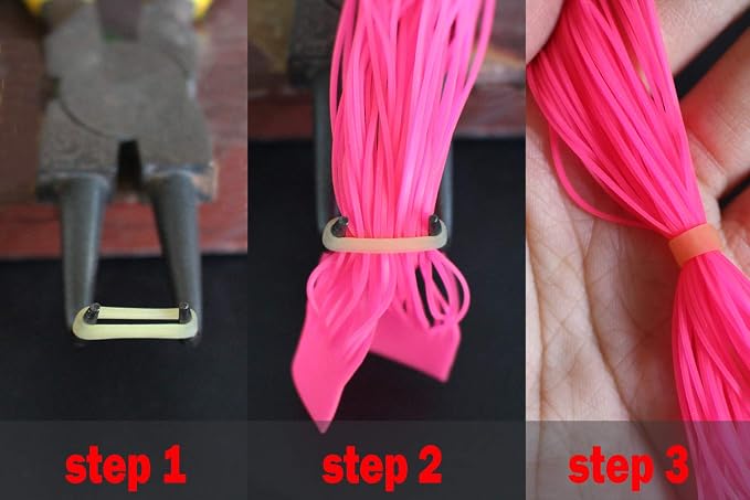 Tigofly 200 pcs 4 Colors Silicone Band Fishing Skirts Tools SpinnerBait Buzzbait Hand Fittings Fishing Accessories Materials