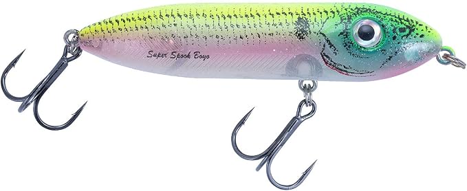 Heddon Super Spook Boyo 3" Topwater Fishing Lure, 3/8 Ounce