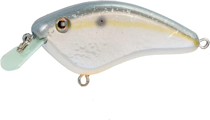 Strike King Hardliner Fishing Lure, Flat Sided Crankbait, Circuit Board Lip, Extra Tight Wobble, Size 4 Treble Hooks