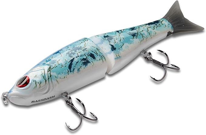 Bassdash SwimShad Glide Baits Jointed Swimbait Bass Pike Salmon Trout Muskie Fishing Lure