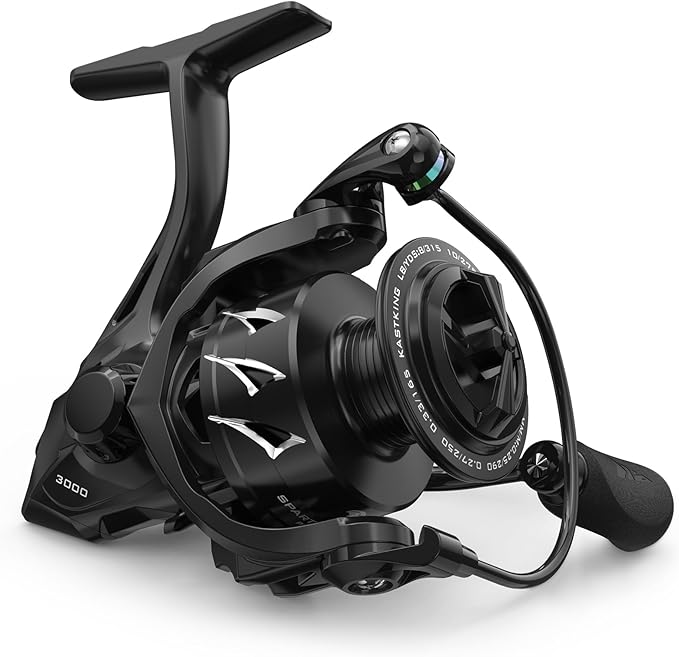 KastKing Spartacus II Plus Spinning Reel – IPX5 Waterproof Freshwater/Saltwater Fishing Reel, 22LB Drag, 5.2:1 Gear Ratio, 7+1 Stainless Steel Bearings, Instant Anti-Reverse, Anodized Aluminum Spool